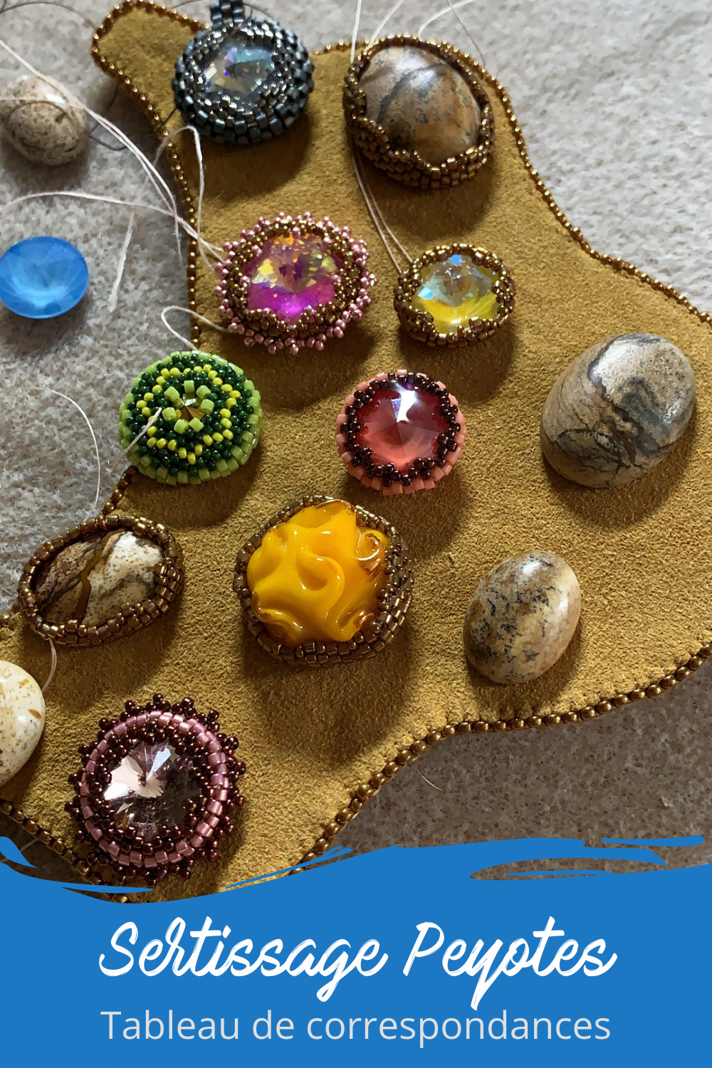Sertissage Peyotes - Tableau de correspndances