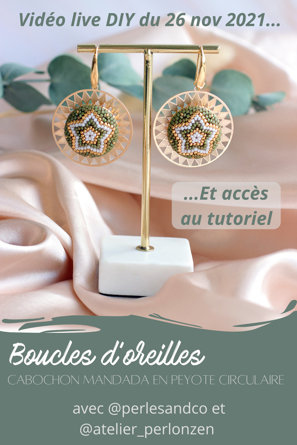 Nanama Boucles d'oreilles mandala pour femme, finition brossée, petites boucles d'oreilles géométriques pour femmes et adolescentes, avec finition brossée élégante, motif mandala floral bijoux pour